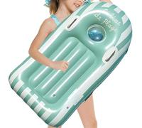 Inflatable Body Board, Portable Kids Surfboard with Handles, PVC Swimming Training Equipment for Summer, Outdoor Play, Water Sport, Party, Dive, Skate, Snorkel, Rescue, Beach Activity Gear, 119x58cm