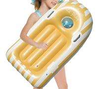 Inflatable Body Board, Portable Surfboard, 46.85x22.83 Inches Diving Rescue Games with Handles, Lightweight Swimming Training Float for Summer Water Activities, Outdoor Pool and Beach Party Use