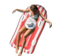 Inflatable Body Board, Portable Surfboard with Handles, 46.85x22.83 Inches Lightweight Swimming Trainer, Water Sport Equipment for Summer Outdoor Play Dive Party Snorkel Rescue and Pool Activities