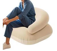 Inflatable Camping Couch, Quick Inflation Air Sofa, Portable Blow Up Chair, Lightweight Lounger for Beach Backyard Tailgating Music Festival Travel Vacation, Wind Filled Air Bed, Compact Carry Design