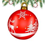 Inflatable Christmas Ball for Outdoor Decor | Large Blow Up Holiday Ornament for Yard, Balcony, and Patio | Vibrant Inflatable Christmas Ball for Festive Yard Decorations