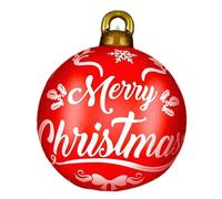 Inflatable Christmas Decorated Ball - Outdoor Large Decorated Ball | Hangable Christmas Blow Up Bal | Blow Up Ball For Yard Ornaments | Christmas Inflatable Ornaments For Balcony, Patio, & Yard