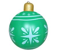 Inflatable Christmas Ornaments, Oversized Outdoor Ball Decorations, Bright Festive Yard and Lawn Display for Tree, Porch, Garden, Holiday Celebration, Family Gathering, Oro Party Decoration