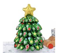 Inflatable Christmas Tree with Lights, Blow Up Giant Cartoon Pine Tree for Holiday Decor, Colorful Christmas Blow Up Tree with Light Strip, Perfect for Winter New Year Home and Outdoor Christmas