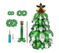 Inflatable Christmas Tree with Lights, Blow Up Giant Cartoon Pine Tree for Holiday Decor, Colorful Christmas Blow Up Tree with Light Strip, Perfect for Winter New Year Home and Outdoor Christmas