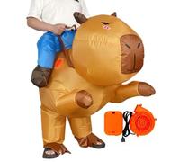 Inflatable Costume, Halloween Inflatable Capybara Suit, Ride on Fancy Attire, Cosplay Accessories, Carnival Masquerade Outfit for Girls, Men, Women, and Boys to Wear at Gatherings, Parade, Eventi