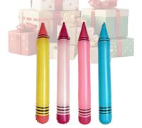 Inflatable Crayon Balloons - Inflatable Party Props, Large Birthday Balloons with Celebration, Party Decorations, Balloon Accessories, Fun Decor for Classroom Kindergarten Preschool Graduation