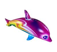 Inflatable Dolphin Pool Toy - 33.86 inch Water Float | PVC Animal Lilo -