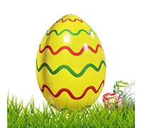 Inflatable Easter Egg, 16 Inch Colorful Yard Ornament, Blow Up Holiday Decoration, Large Garden Party Prop, Festive Outdoor Display Decor, Decoration For Lawn Porch Garden Hunt Pool Party