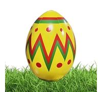Inflatable Easter Egg, 16in Colorful Decor, Blow Up Yard Ornament, Festive Holiday Decoration, Outdoor Inflatable Egg for Yard Hunt Home Garden Lawn Porch Outside Indoor Pool