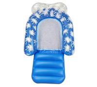 Inflatable Float Raft, Water Lounger Chair, Leg Rest Pool Bed, Sunbathing Floating Seat, for Beach Lake Sunbathing Garden Backyard Party River Outdoor Water Summer Leisure Floating Comfort Gear