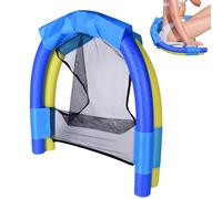 Inflatable Floating Lounge Seat, Backrest Water Recliner, Portable Aquatic Relaxer Cushion, Lightweight Drift Leisure Raft, Autentico Vinyl Buoyancy Design, Beach Rafting Leisure Use