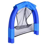 Inflatable Floating Lounge Seat, Backrest Water Recliner, Portable Aquatic Relaxer Cushion, Lightweight Drift Leisure Raft, Autentico Vinyl Buoyancy Design, Beach Rafting Leisure Use