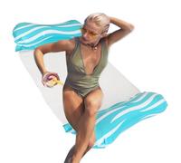 Inflatable Floating Row Toys, Foldable Pool Floats, Ergonomic Rafts Water Sports, Multi-Purpose Water Toys with Backrest Design for Adults & Children 47,24 x 27,56 pollici