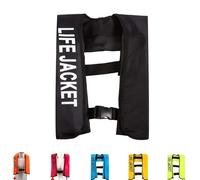 Inflatable Kayaking Vest for Adults, Manual Inflation Buoyancy Aid, Ideal for Kayaking, Boating, Swimming, Fishing, Sailing, Canoeing, Rafting, Water Sports Safety Gear(Black)