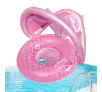 Inflatable Kids Pool Float - Swimming Ring Toy, Swim Seat Float with Secure Design, Cartoon Pool Tube with Grip Handles, Thickened Water Raft Ring, Children Accessories for Bath Beach Outdoor