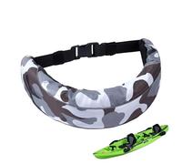 Inflatable Life Belt, Manual Inflating Belt Pack, Reusable, Oxford Cloth, Air Bag Nylon Fabric, Waterproof Safety Accessories for Fishing, Surfing, Snorkeling, Kayaking, Boating, Sailing Adventures