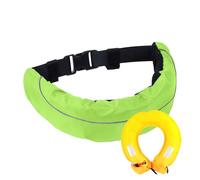 Inflatable Life Belt, Manual Inflating Belt Pack, Reusable, Oxford Cloth, Air Bag Nylon Fabric, Waterproof Safety Accessories for Fishing, Surfing, Snorkeling, Kayaking, Boating, Sailing Adventures