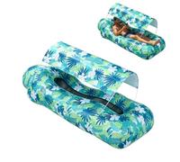 Inflatable Lounger: Portatile Air Divano Canopy, Blow Up Beach Lounge Mats | Canopy Sun Shade in poliestere | Outdoor Seaside Backyard Vacation Hiking Travel, Lightweight Leisure Relaxation Sofà