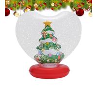 Inflatable Ornaments, Heart Shape Light Up Christmas Decorations, 27.56x16.93 inches with Remote Control, Holiday Blow Ball Figurine Inside for Outdoor Yard, Pool, Lawn, Porch, Beach