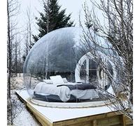 Inflatable Outdoor Transparent Tent, Camping Rainproof Windproof Camping Privacy Free Tent, 2-3 Person Inflatable Bubble House,Clear, Vision