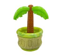 Inflatable Palm Tree Cooler - Floating Ice Bucket, Tropical Party Basin