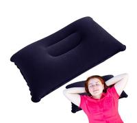 Inflatable Pillows - PVC Flocking 38x24cm | Lightweight Backpacking Hiking Pillow | Portable Ergonomic Compact Cushion For Sleeping Bed Car Airplane Rest Seat Or Bed
