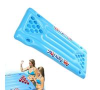 Inflatable Pong Table - Floating Air Mattress | Beach Floatings Raft | Beer Inflatable Pong Table Lounge Floating Raft Toys For Adults Party