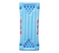 Inflatable Pong Table, Floating Pong Air Mattress, Beer Game Lounge Raft for Pool Parties, Adult Water Fun, Durable PVC, 150x58x10cm, Lightweight & Portable Beverage Holder