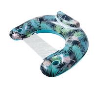 Inflatable Pool Chair - Adult Sofa Float, PVC Water Lounger, Single-Layer Floating Device | Pool Accessory With Cup Holder, Large Relaxing Float For Lakes, Pools, Resorts, Backyard Swimming