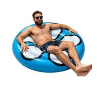 Inflatable Pool Float - 140 cm PVC Tanning Lounger Water Raft | Heavy duty waterproof lounger for swimming sunbathing lake sea fiver pond boat and summer outdoor relaxation
