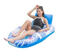 Inflatable Pool Float, Floating Lounge Chair, 55,91 x 32,28 in Blow Up Water Raft, Comfortable Outdoor Relaxing, Relaxing Swimming Set for Beach, Lake, River, Vacation Fun