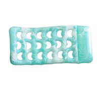Inflatable Pool Float, Floating Raft with Headrest, Waterproof Leaf Pattern Design, Comfort Lounger for Swimming 70,87 x 35,43 inches, Amusement Park, Travel, and Backyard Party