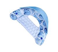 Inflatable Pool Float, Swimming Hammock Lounger, 43.31x21.17 Inches Sturdy & Comfortable Mesh Design, Raft Chair with Built in Cup Holder for Outdoor Summer, Beach, Pool Party