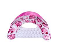 Inflatable Pool Float, Swimming Hammock Lounger with Cup Holder, Floating Raft Chair Summer Beach River Party Swimming Fun, Outdoor Water Lounge, Pool Relaxation, 110cm Blue Pink
