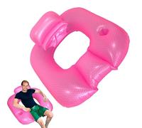 Inflatable Pool Float, Water Lounger Chair, Backrest Support Air Mattress, Adults Summer Floating Bed for Swimming Pool, Relaxation, Travel, Beach, 35,43 x 31,5 x 15,75 pollici
