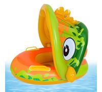 Inflatable Pool Float with Canopy - Swim Ring | Steering Wheel & Seat