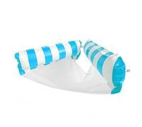 Inflatable Pool Floats, 2 in 1 Hammock Float, Striped Portable Lounger, Mesh Bottom Water Bed, for Water Lake Sea Beach Pond River Indoor Outdoor Camping Floating Relaxation Leisure Gear