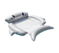 Inflatable Pool Floats - Foldable Animal Bed Waterproof Pvc Multi Use Lounger | Reusable Raft With Cup Holder Outdoor Water Toy For Beach Lake Garden Pond Party Summer Set