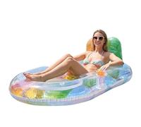 Inflatable Pool Floats Non Slip Floating Lounge Chair Raft