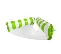Inflatable Pool Floats - Striped Portable Hammock, Design with Bottom Mesh Support for Comfortable Water Relaxation PVC Pool Float for Lake Sea Beach Pond River Indoor Outdoor Camping Travel Leisure