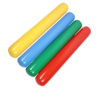 Inflatable Pool Noodle - 4 Pack Colorful Swimming Float | Flexible Fabric Covered Child Support Mat | Beach Party Water Decoration. Pvc, Durable, Lightweight, Pool Lake Summer Buoyancy.