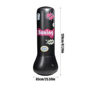 Inflatable Punching Bag, Kids Boxing Sandbag, 25.59x47.24in Anti Tipping Inflatables, Child Friendly Design, Fitness Training Tool for Indoor and Outdoor Use, Home Exercise Equipment, Gym Training