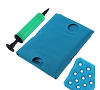 Inflatable Seat Cushion - Portable Seat Pad With Air Pump, Comfortable Inflatable Waffle Pad | Lightweight Breathable Mat For Long Sitting Wheelchair Office Home Car Travel Pressure Relief Support