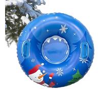 Inflatable Snow Tube | Round Inflatable Snow Sliding Ring with Handle