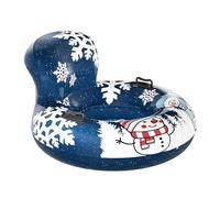 Inflatable Snow Tube Sled - 43.31 Inch Abrasion-Proof Ring with Handle | Thickened PVC Sledding Tube, Winter Outdoor Fun for Driveway, Walkway, Pool, Beach, and Party Use