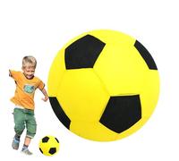 Inflatable Soccer Ball - PVC 25cm Diameter | Fabric Colorful Simulation Soccer Ball Inflatable Beach Football Blow Up Interactive Football | For Outdoor Play Beach Park Garden Travel Kids Teens Games