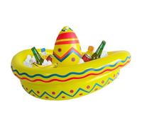 Inflatable Sombrero Cooler - Mexican Hat Ice Bucket | Floating Drink Bar