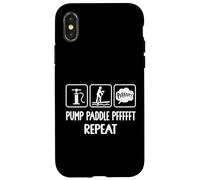 Inflatable Stand Up Paddling Board Funny Paddleboarding Custodia per iPhone X/XS