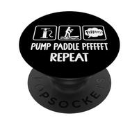 Inflatable Stand Up Paddling Board Funny Paddleboarding PopSockets PopGrip Adesivo